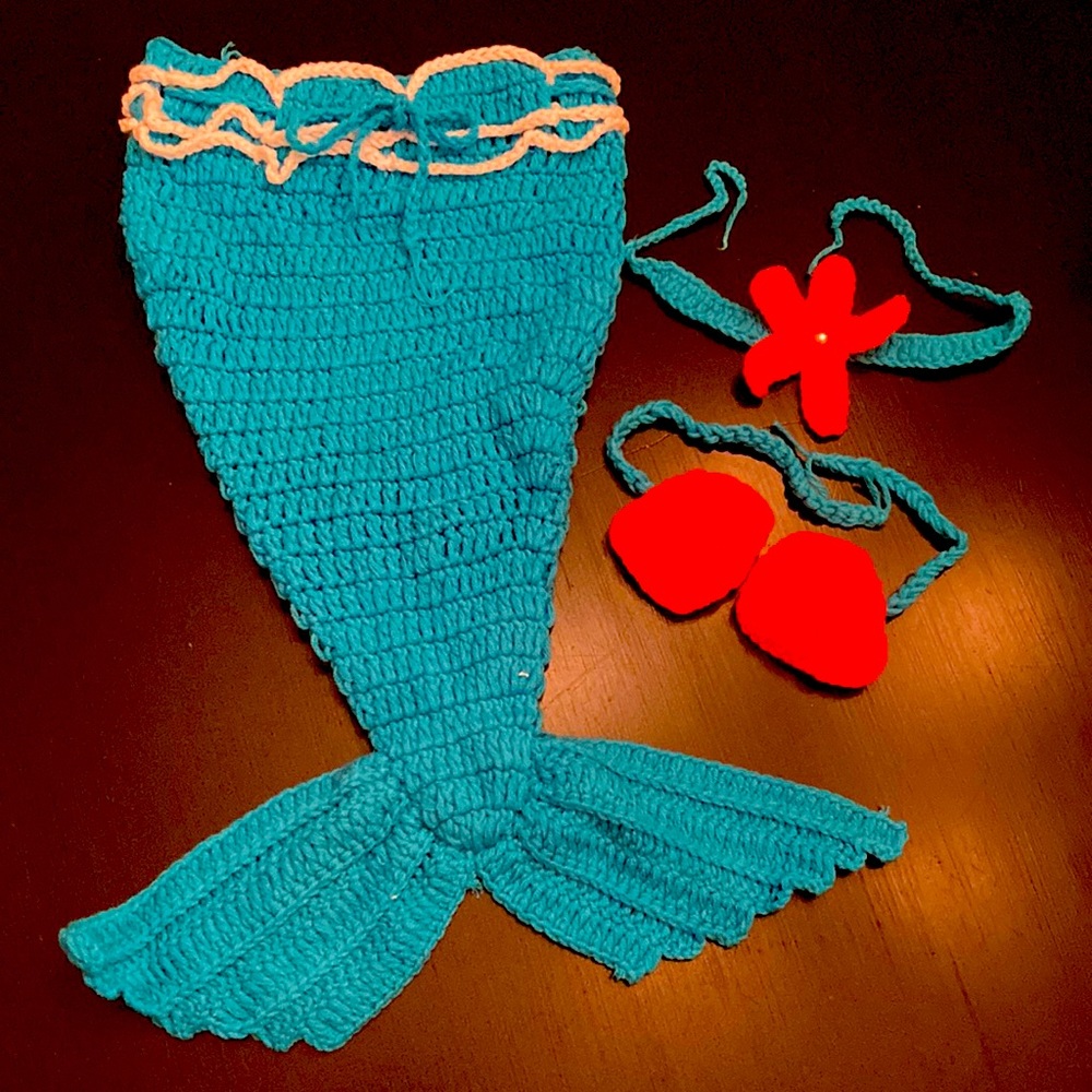 3 for $15 item! Knit mermaid baby costume